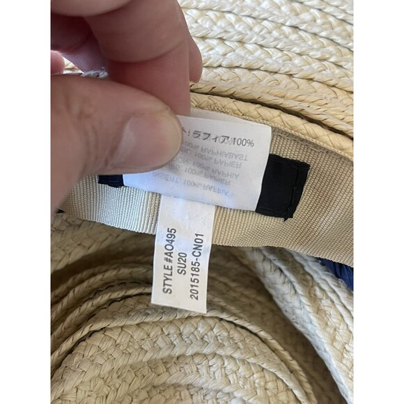 J Crew Womens Hat Size Medium Large Straw Floppy Resort Vacation Travel Festival - Picture 12 of 12